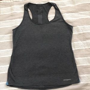 Patagonia Gray Racerback  Athletic Tank Sz M